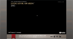 Desktop Screenshot of litigatorawards.com